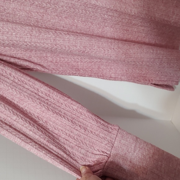 New Heather Pink Bridge Hampton V-Neck Isaac Mizrahi Sweater sz Large - Picture 7 of 10